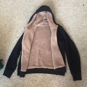 NWOT UNIQLO Sherpa Hoodie